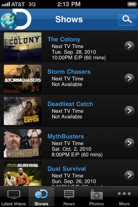 free discovery channel app